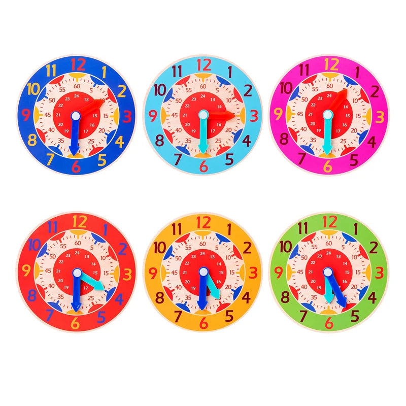 ELMAS Children Montessori Clock Jigsaw Toy for Teaching - Al Masam Stationery LLC