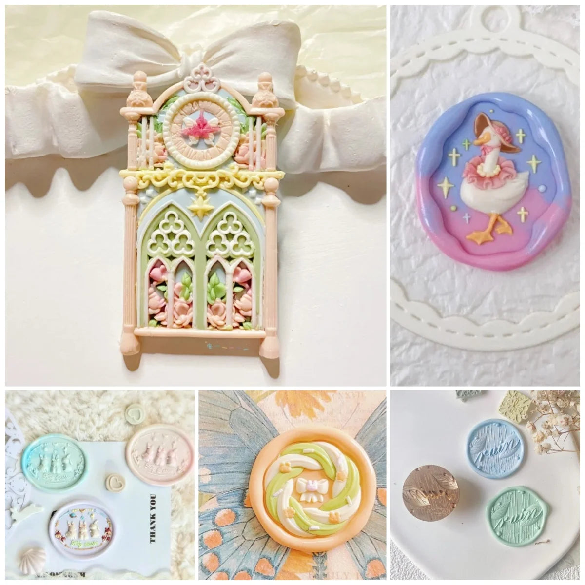 ELMAS Cute Bunny Cookie Rabbit Kingdom Bronze Seal Head - Al Masam Stationery LLC