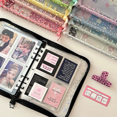 ELMAS A5 K-Pop Photocard Binder with Zipper Storage