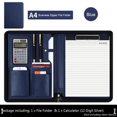 ELMAS Stylish Leather A4 Executive Document Organizer - Al Masam Stationery LLC