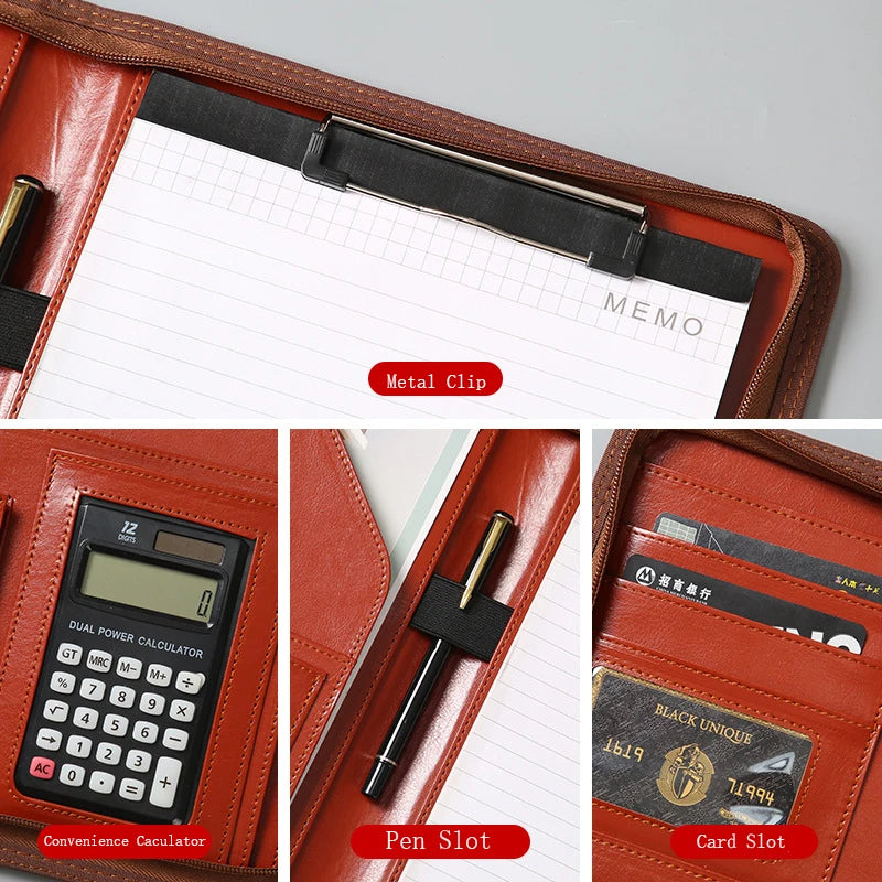 ELMAS Premium PU A4 Business Folder & Organizer - Al Masam Stationery LLC