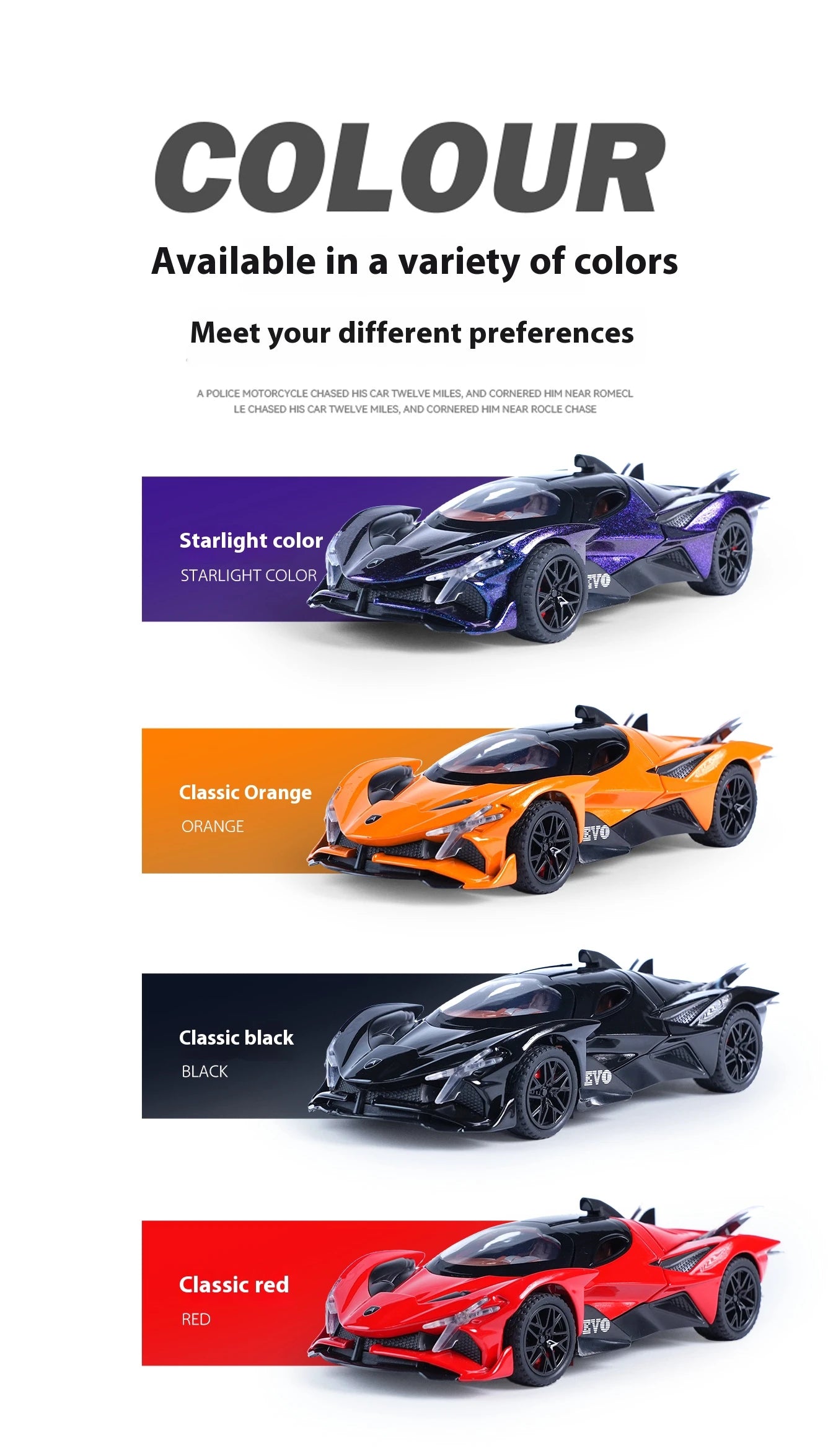 ELMAS 1:32 Scale Apollo EVO Alloy Toy Model with Lights - Al Masam Stationery LLC