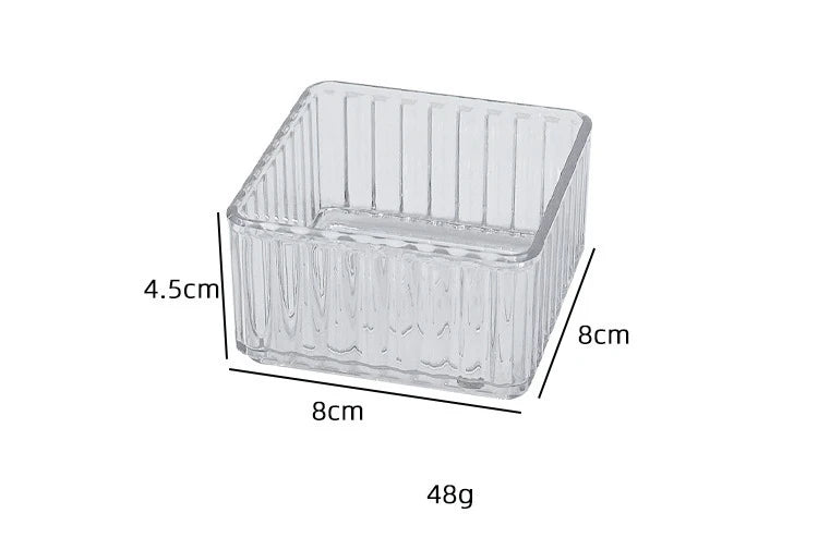 ELMAS 4/7PCS Acrylic Desk Drawer Organizers Set Clear - Al Masam Stationery LLC