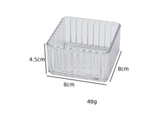 ELMAS 4/7PCS Acrylic Desk Drawer Organizers Set Clear - Al Masam Stationery LLC