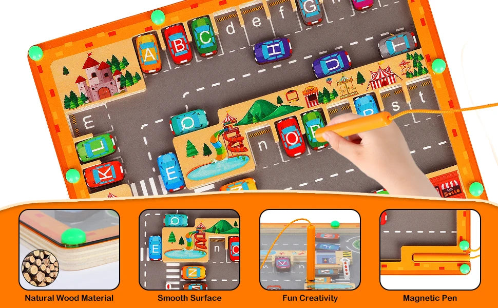 ELMAS Magnetic Alphabet Puzzle for Toddler Learning - Al Masam Stationery LLC