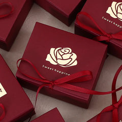 ELMAS Golden Rose Wedding Favors 10-100 Pcs Candy Box - Al Masam Stationery LLC