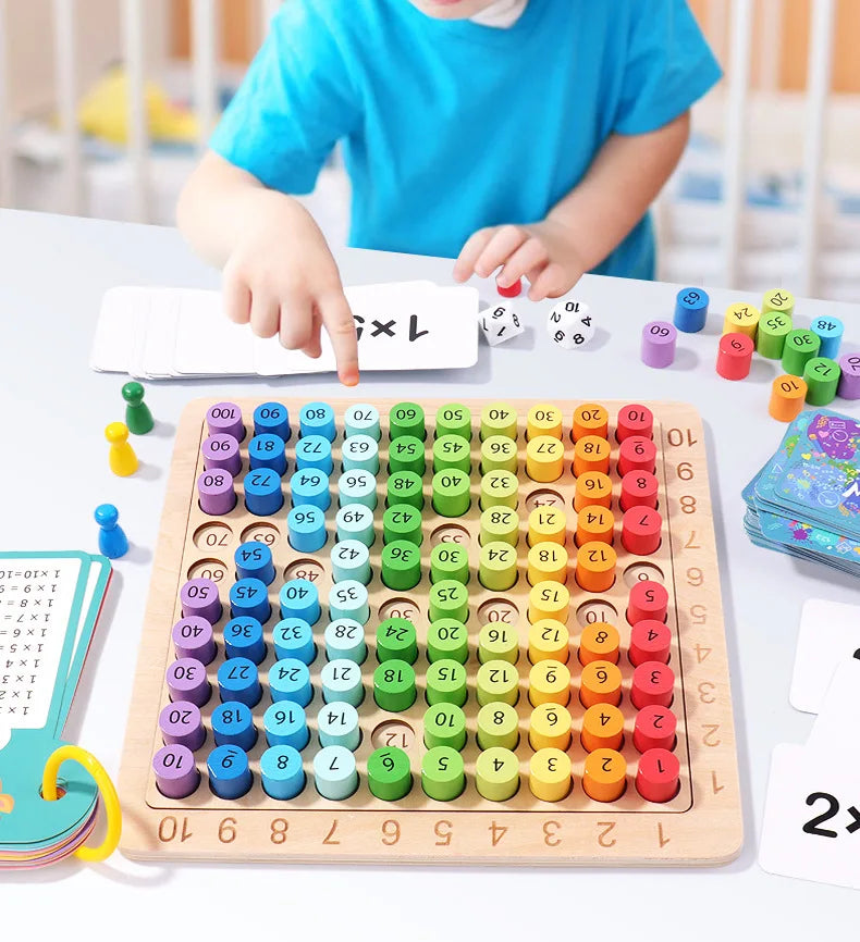 ELMAS - 99 Multiplication Board Game for Kids Learning - Al Masam Stationery LLC