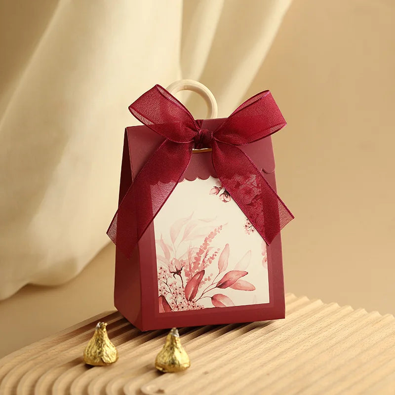 ELMAS 10/20/50Pcs Paper Wedding Gift Boxes With Ribbons - Al Masam Stationery LLC