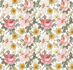 ELMAS Custom Mural American Plants Flowers Wallpaper 3D - Al Masam Stationery LLC