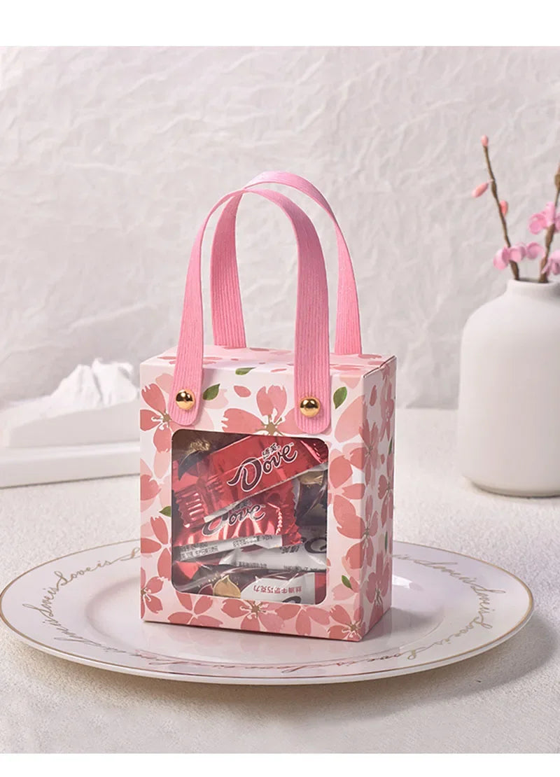 ELMAS Pink Cherry Blossom Candy Gift Boxes 10-100Pcs - Al Masam Stationery LLC