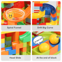 ELMAS Creative Marble Run Building Blocks Set