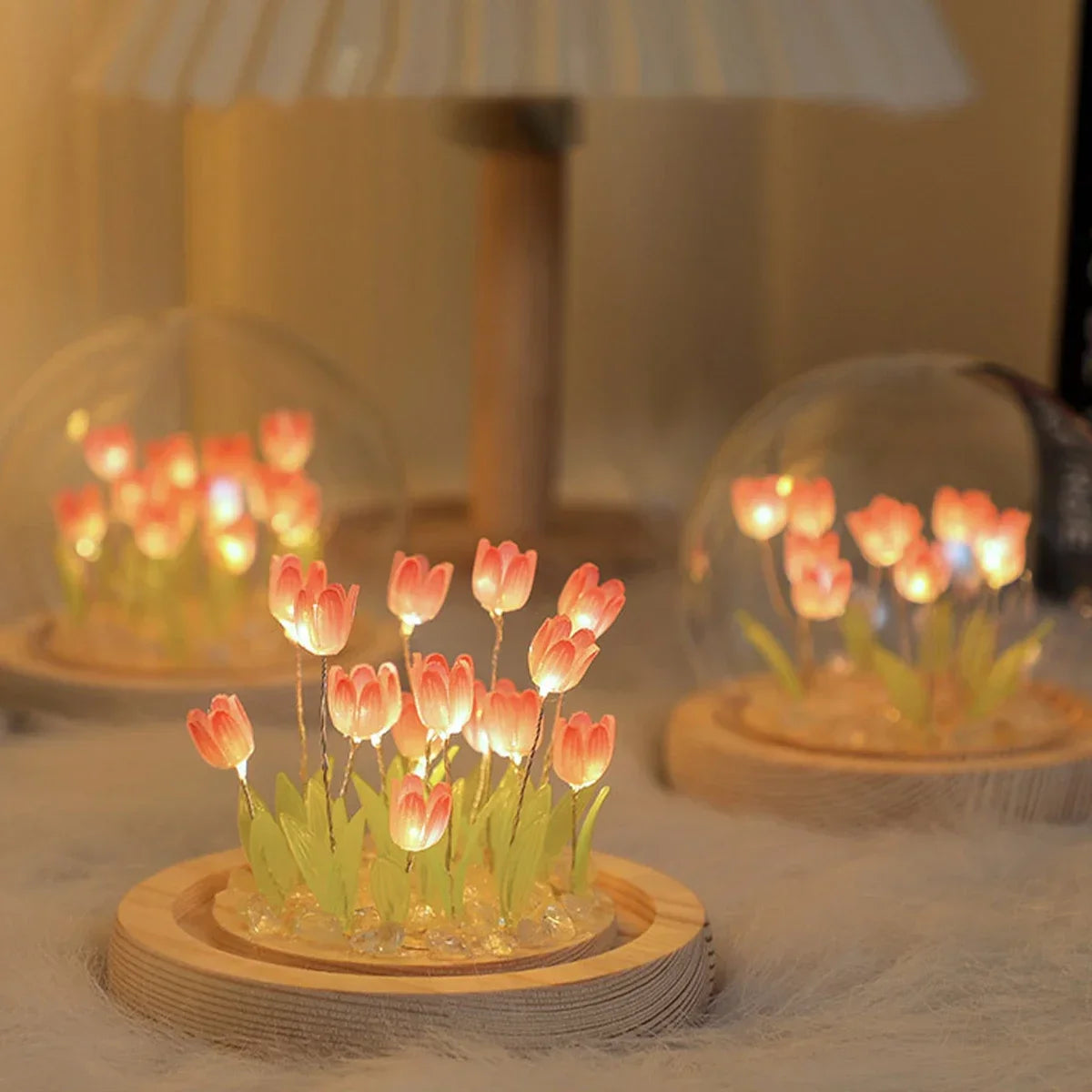 ELMAS LED DIY Mini Tulip Night Light Cute Home Decor - Al Masam Stationery LLC