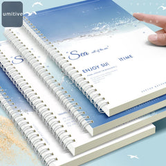 ELMAS Coil Notebook Sea Style B5/A5 Student Planner - Al Masam Stationery LLC