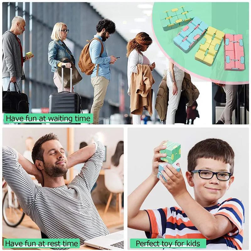 ELMAS Stress Relief Magic Flip Cube for All Ages - Al Masam Stationery LLC