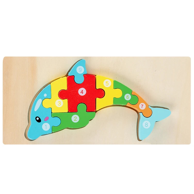 ELMAS Montessori Wooden Toddler Puzzles for Kids - Al Masam Stationery LLC