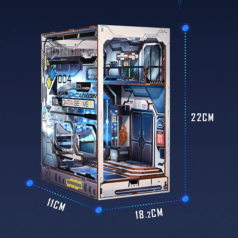 ELMAS Creative 3D Puzzle Dollhouse Bookshelf Set - Al Masam Stationery LLC