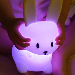 ELMAS Cute Rabbit Touch Sensor LED Night Light for Kids