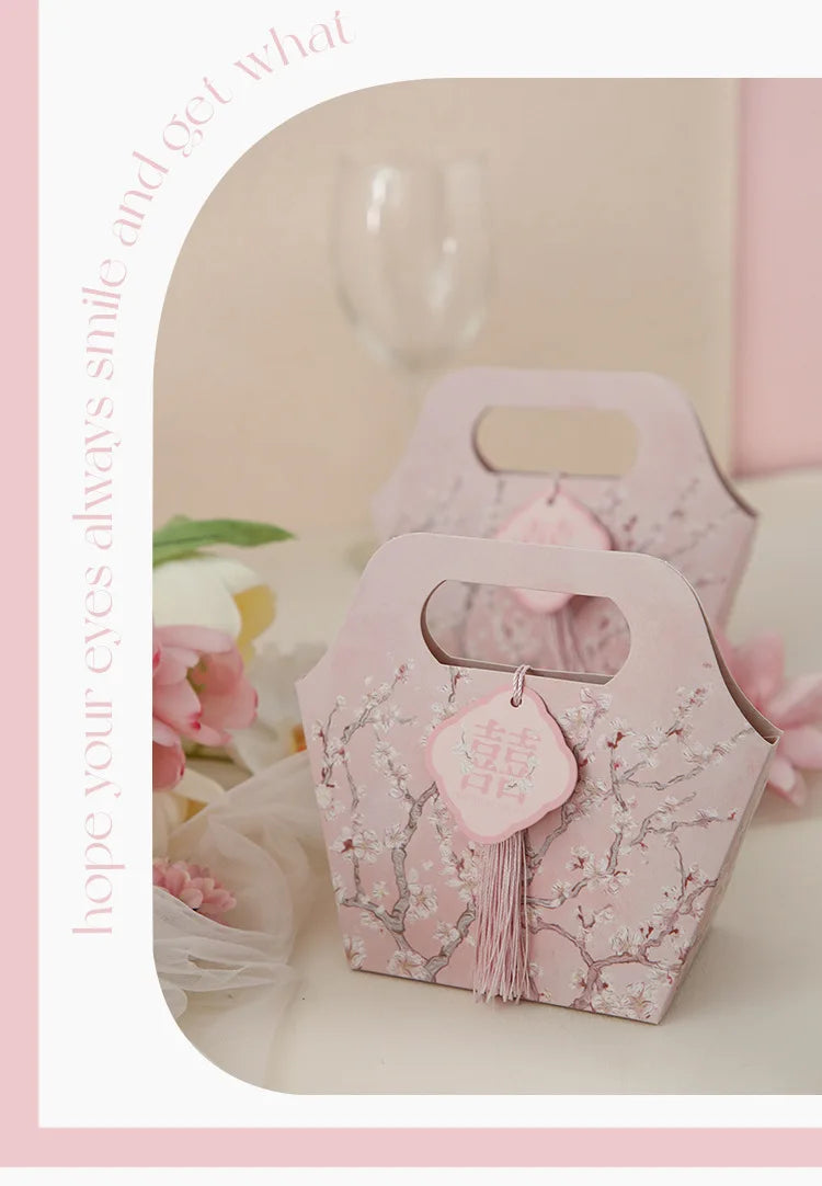 ELMAS Chinese Flower Style Wedding Candy Box Favors - Al Masam Stationery LLC