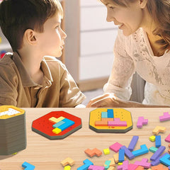 ELMAS Montessori Wooden Puzzle Toy for Kids Learning