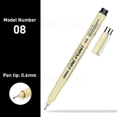 ELMAS 12 Nib Micron Ink Markers for Precision Art