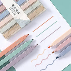 ELMAS Kawaii Double-Ended Pastel Highlighter Set