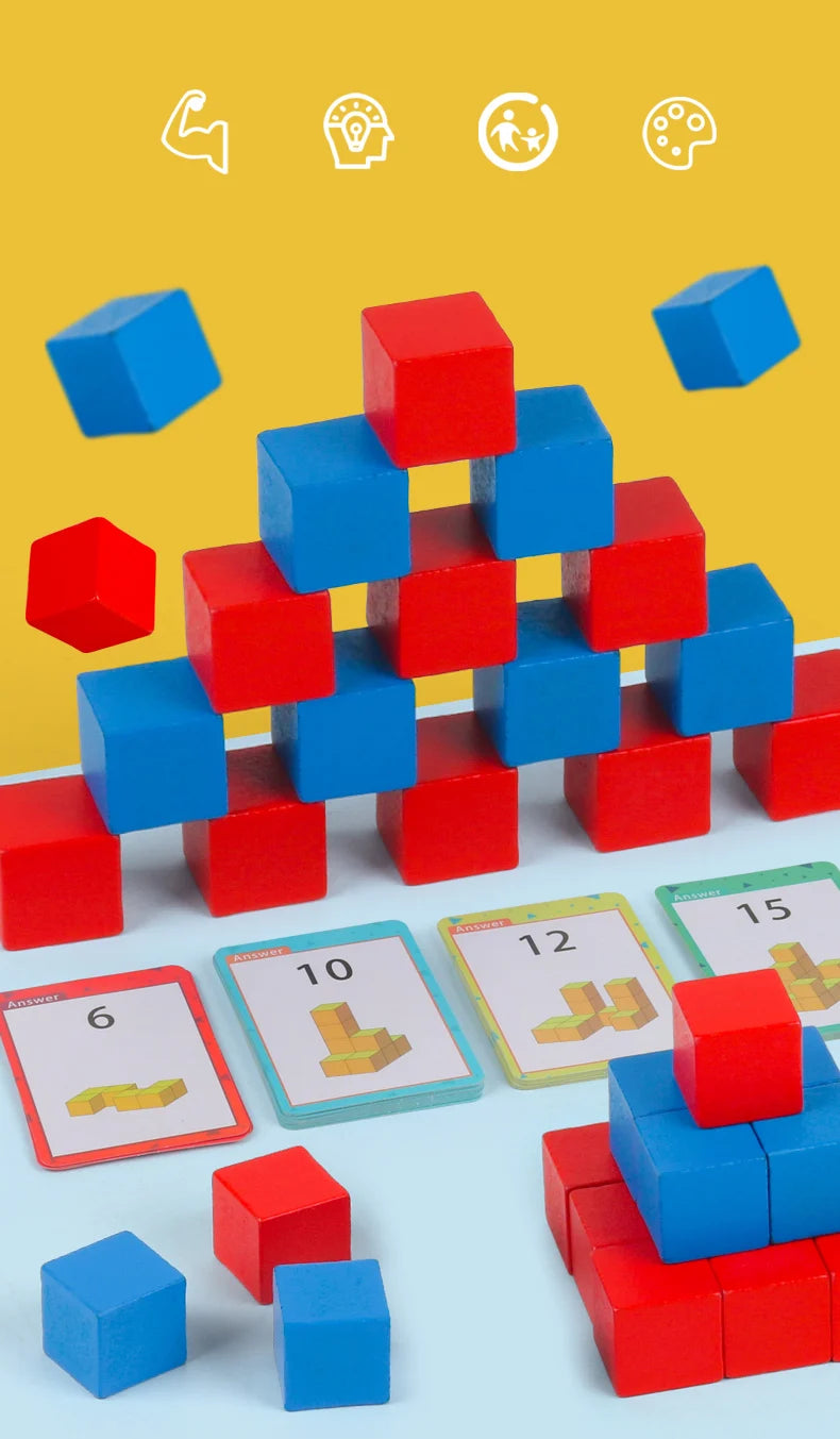 ELMAS: Montessori Block Puzzle Toy for Kids' Learning - Al Masam Stationery LLC