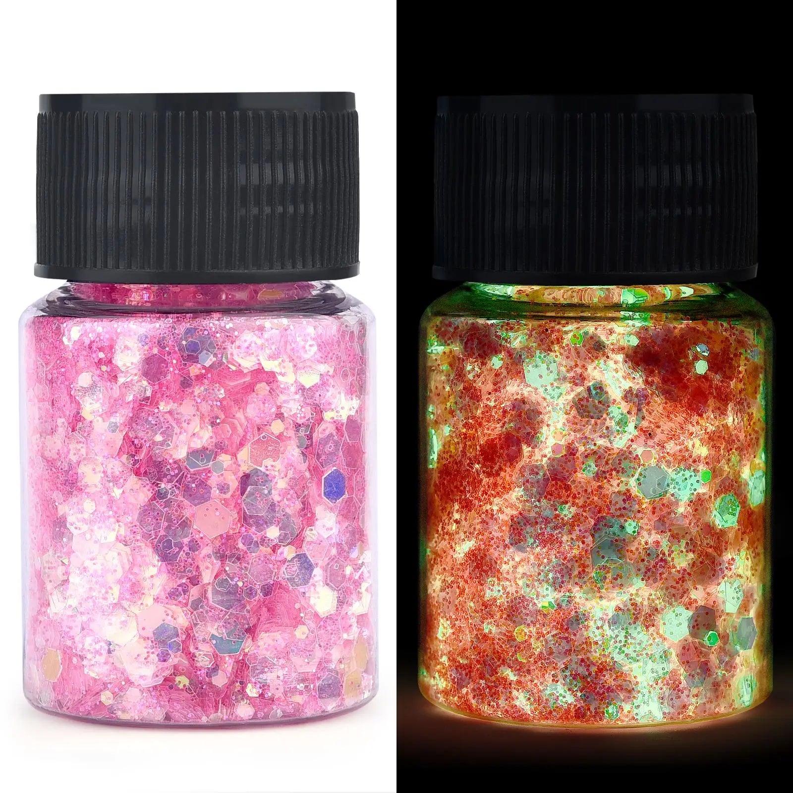 ELMAS Glow-in-the-Dark Glittering Hexagon Resin Pigment - Al Masam Stationery LLC
