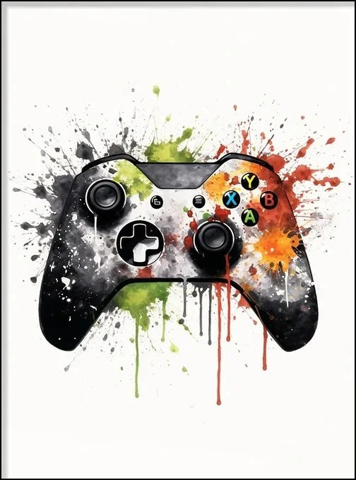 ELMAS Gaming Room Abstract Canvas Art for Kids - Al Masam Stationery LLC