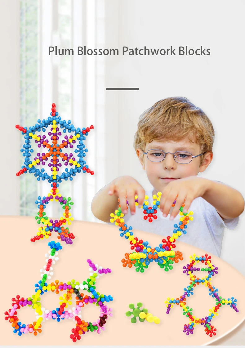 ELMAS Colorful Plum Blossom Building Blocks for Kids - Al Masam Stationery LLC