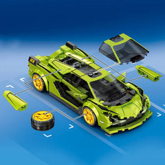 ELMAS Racing Sports Car Building Blocks for Kids