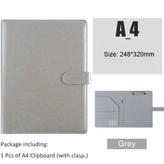 ELMAS A5/A4 Leather Clipboard Folder for Meetings