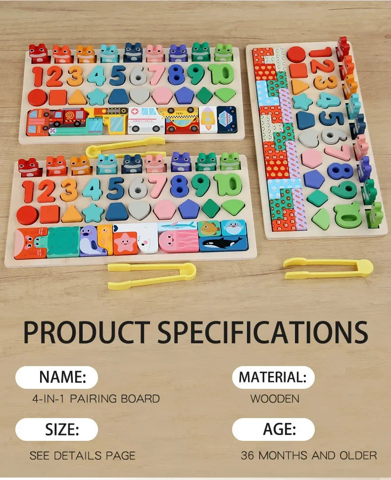 ELMAS: Montessori Educational Busy Board for Kids - Al Masam Stationery LLC