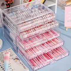 ELMAS 3/5Layer Acrylic Office Organizer Drawer Caddy - Al Masam Stationery LLC