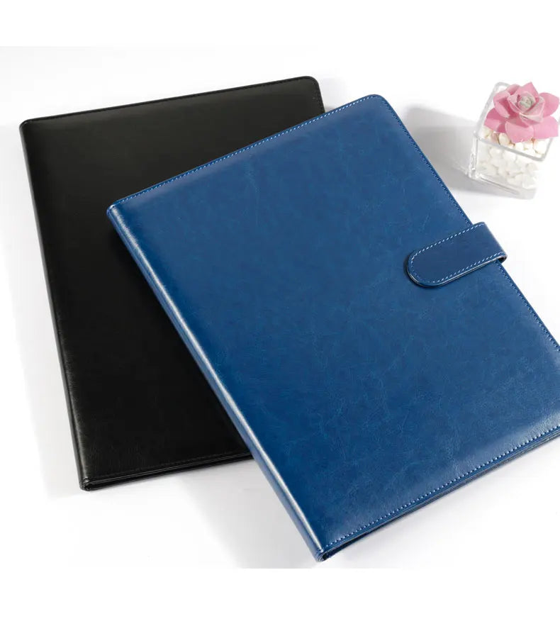 ELMAS Executive A4 Leather Portfolio Clipboard Holder - Al Masam Stationery LLC