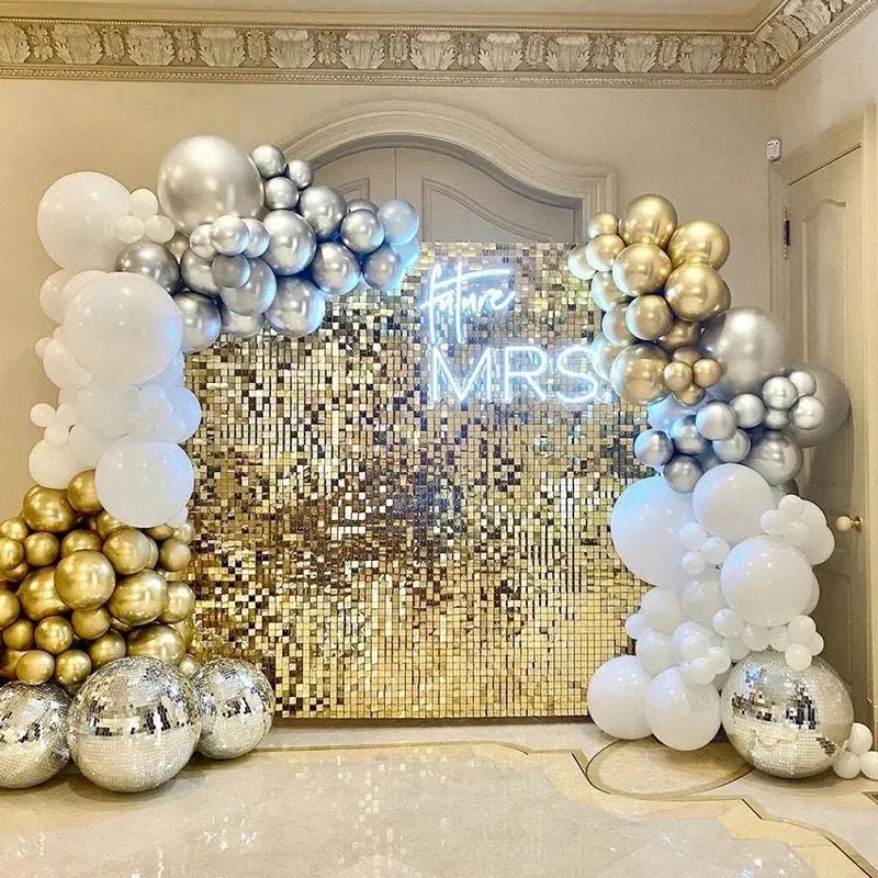 ELMAS 90x180cm Shimmer Wall Backdrops 12Pcs/18Pcs Panels - Al Masam Stationery LLC