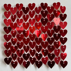 ELMAS Heart-Shaped Glitter Sequins Wall Panels 6/12/24Pc - Al Masam Stationery LLC