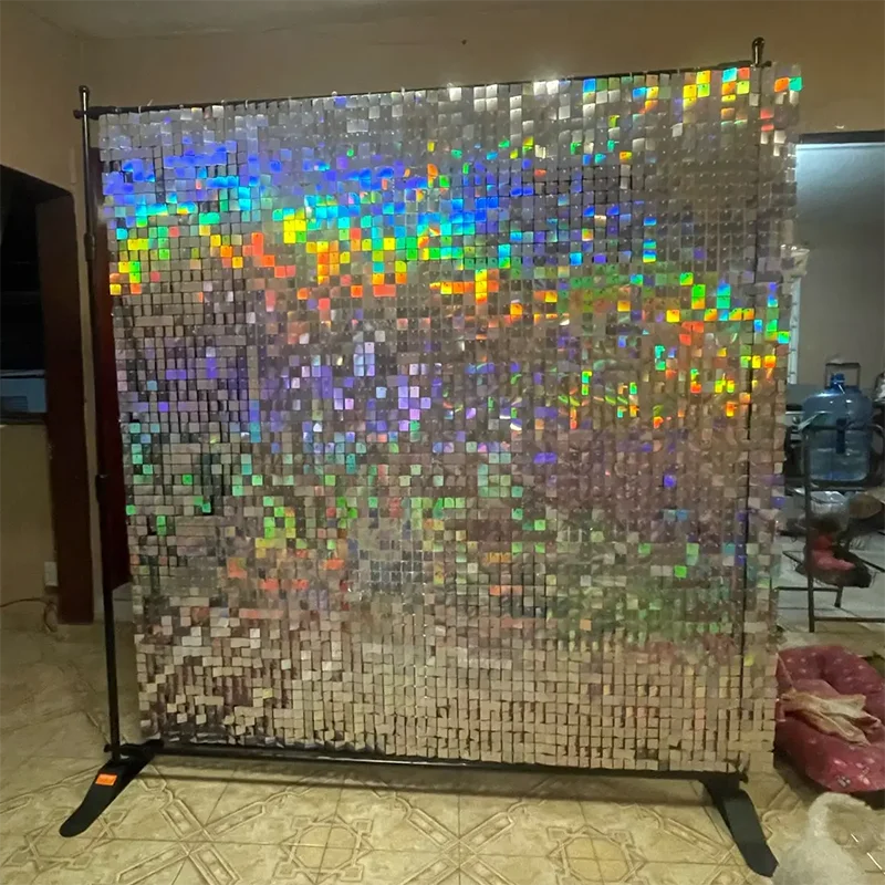 ELMAS Transparent 6/12/24Pcs Glitter Sequins Wall Panels - Al Masam Stationery LLC