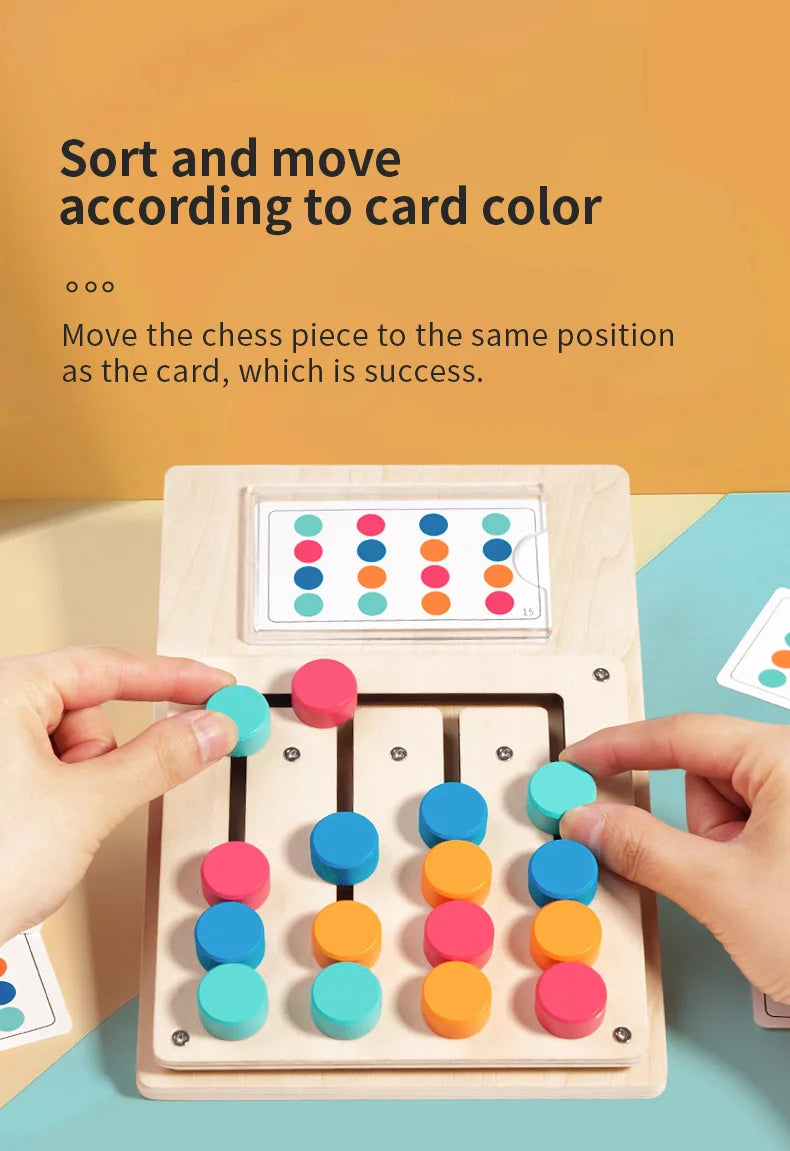 ELMAS Montessori Wooden Color Shape Matching Game Board - Al Masam Stationery LLC
