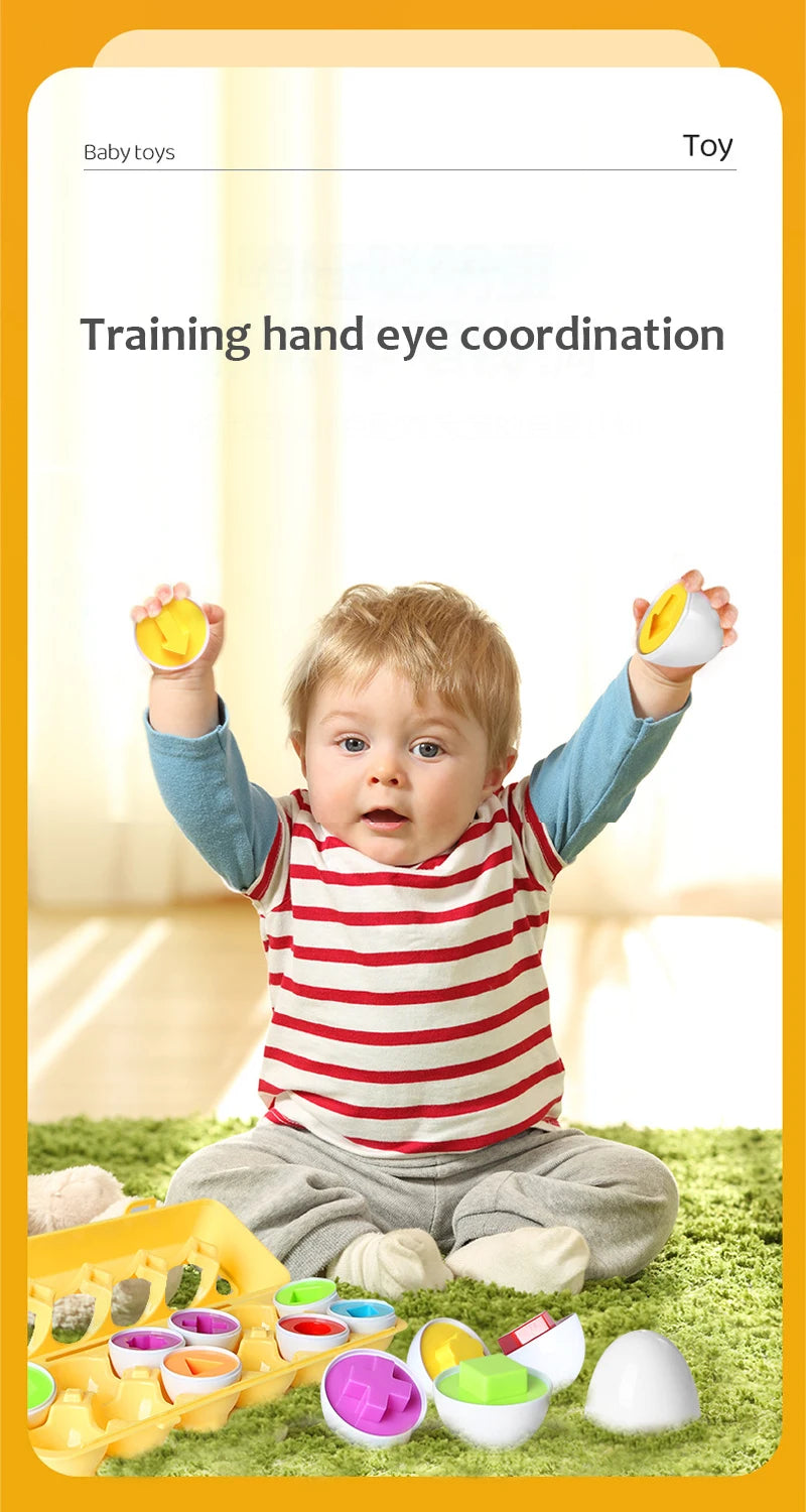 ELMAS Kids Shape Matching Smart Eggs Educational Toy - Al Masam Stationery LLC