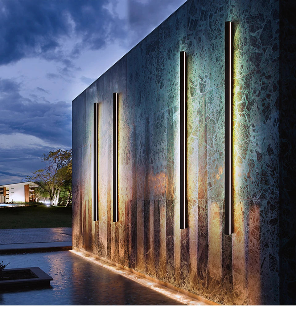 ELMAS Modern Waterproof LED Outdoor Wall Lamp - Al Masam Stationery LLC