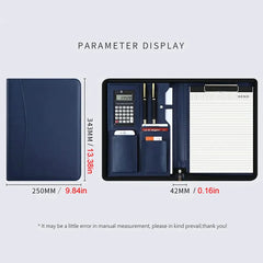 ELMAS Stylish Leather A4 Executive Document Organizer - Al Masam Stationery LLC