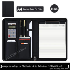 ELMAS Leather A4 Executive Portfolio & Organizer - Al Masam Stationery LLC