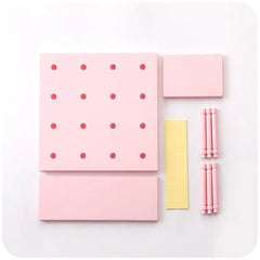 ELMAS Punch Free Pegboard Wall Organizer for Home Decor - Al Masam Stationery LLC
