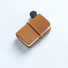 ELMAS Retro Cowhide Mini Notebook Pendant for Gifts