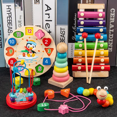 ELMAS Montessori Wooden Puzzles for Kids Early Learning - Al Masam Stationery LLC