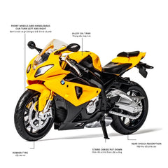 ELMAS 1/12 BMW S1000RR Diecast Motorcycle Model