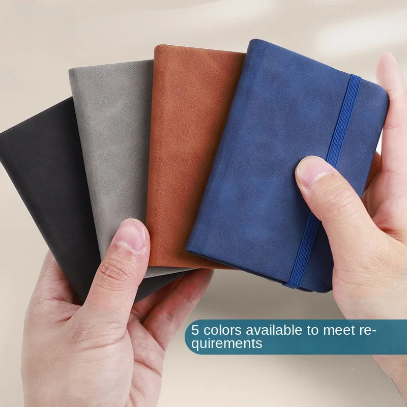 ELMAS Mini Book A7 Portable Leather Waterproof Notebook - Al Masam Stationery LLC