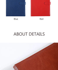 ELMAS A5/A4 Leather Clipboard Folder for Meetings