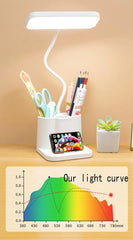 ELMAS LED Desk Lamp - Eye-Caring Night Light for Students