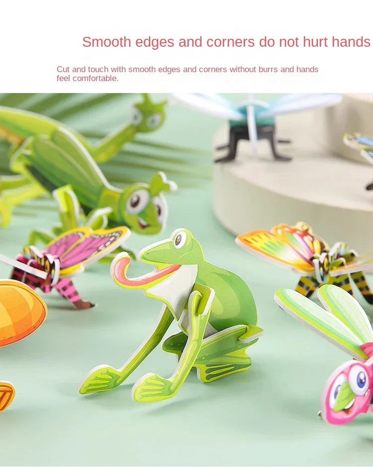 ELMAS: 12-24Pcs 3D Animals Foam Puzzle For Kids - Al Masam Stationery LLC